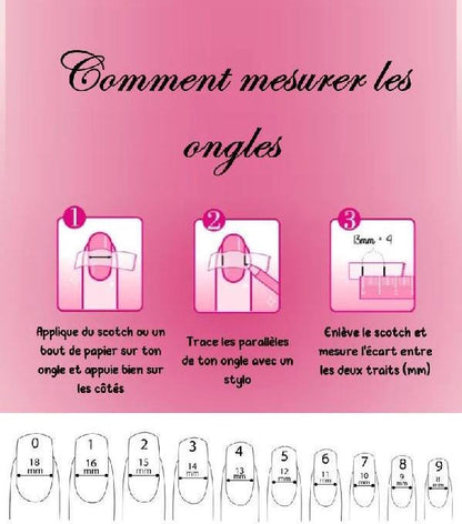 Kit 30 pièces. Blanc, laiteux, avec éventails, fleurs de cerisier. Tailles 0 à 11. Réutilisables, Press-on nails, faux ongles. Fini brillant